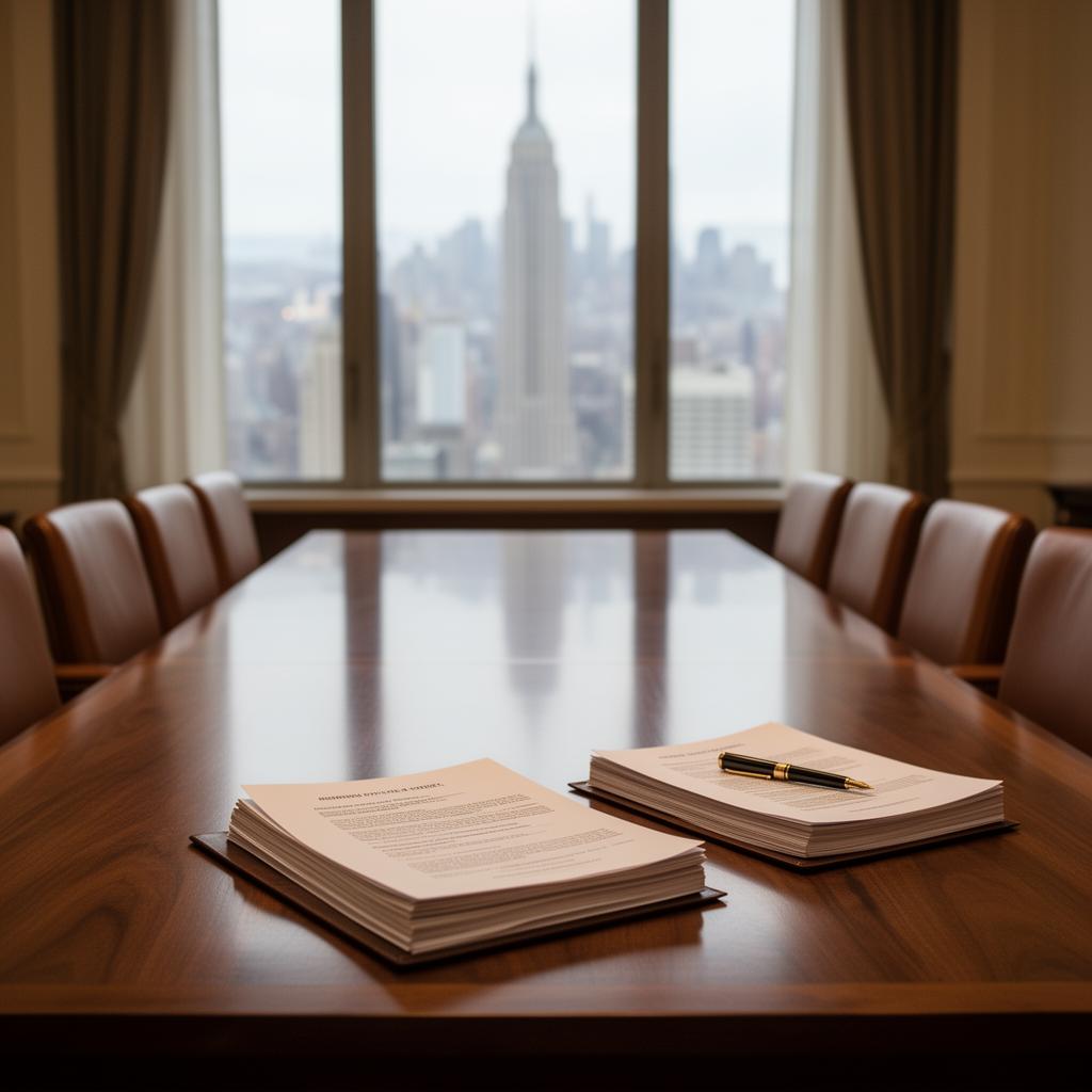 Antique leather-bound legal volumes